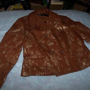 APOSTROPHE Coppertone & gold  Jacket Lined